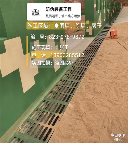 北海 例如在抖音上有“迷彩墙，外围墙面挡 - 星空数码迷彩漆施工队